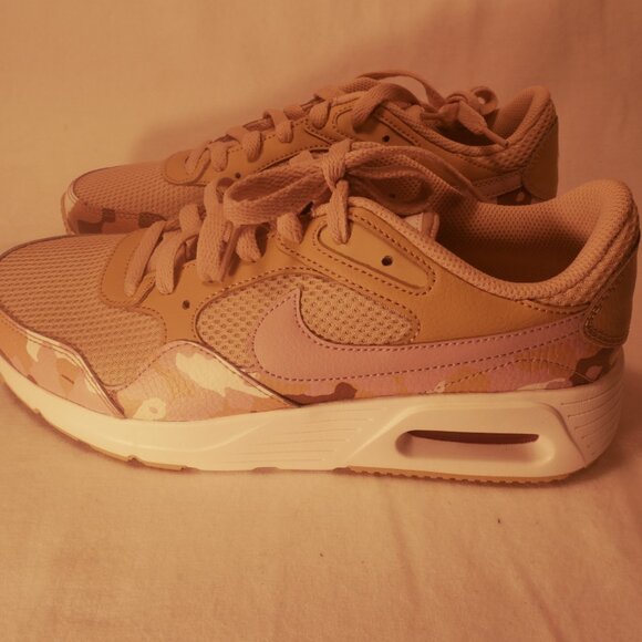 Nike Air Max SC Running Women's Size 7.5- Sesame / Pink Sail Camo Shoes - Picture 3 of 10